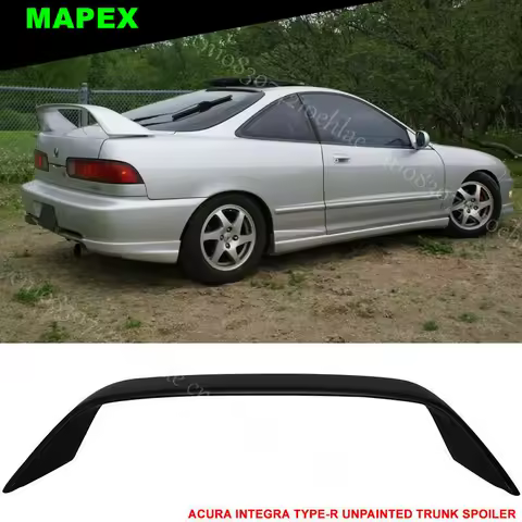 Fits 94-01 For Acura Integra Type R 2DR Hatchback Rear Trunk LED Spoiler Wing Glossy Black