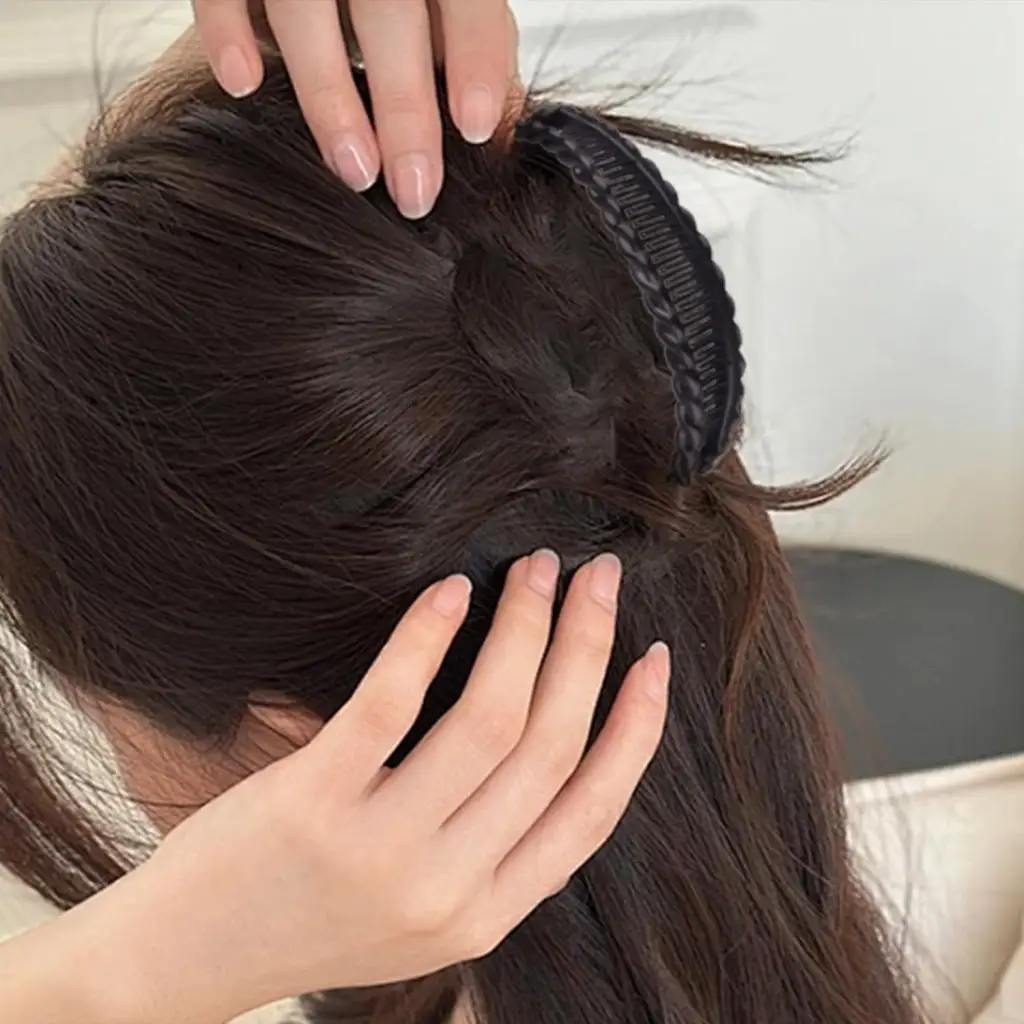 Große Bananenklammer für Damen, Klemmzubehör, lange Haarspange, Haarspangen für Menschen mit weniger Haaren, für Frauen und Mädchen, dickes, feines Haar