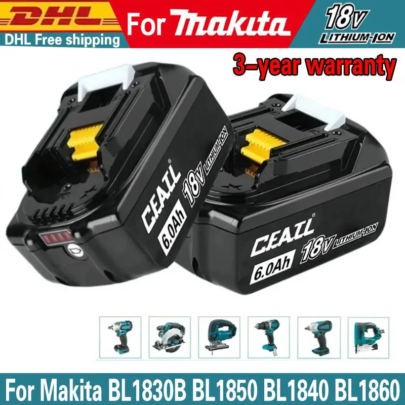 

18v 9Ah 6Ah 5Ah 3Ah for Makita 18V Battery BL1830B BL1850B BL1850 BL1840 BL1860 BL1815 Replacement Lithium Battery