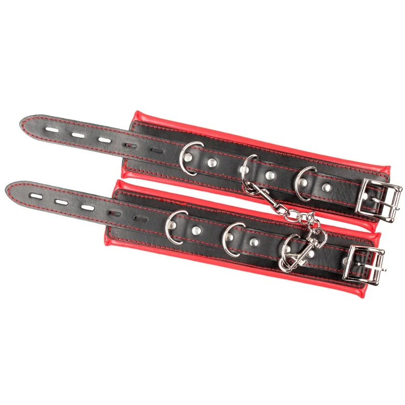 لعبة رومانسية أصفاد إسفنجية SM المساعدة الجنسية الجلود ملزمة الدعائم أصفاد منتجات الكبار