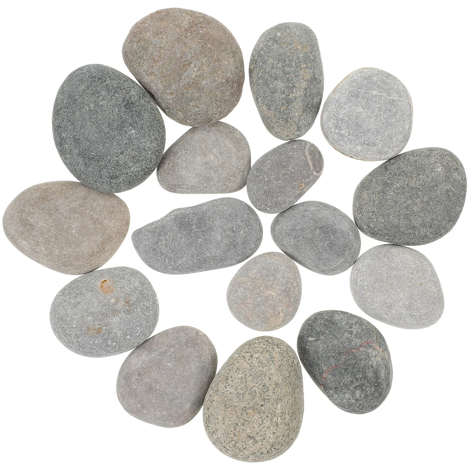 

Набор из 16 гладких натуральных камней разных цветов для росписи, камни для творчества и поделок, камни для благоприятных подарков