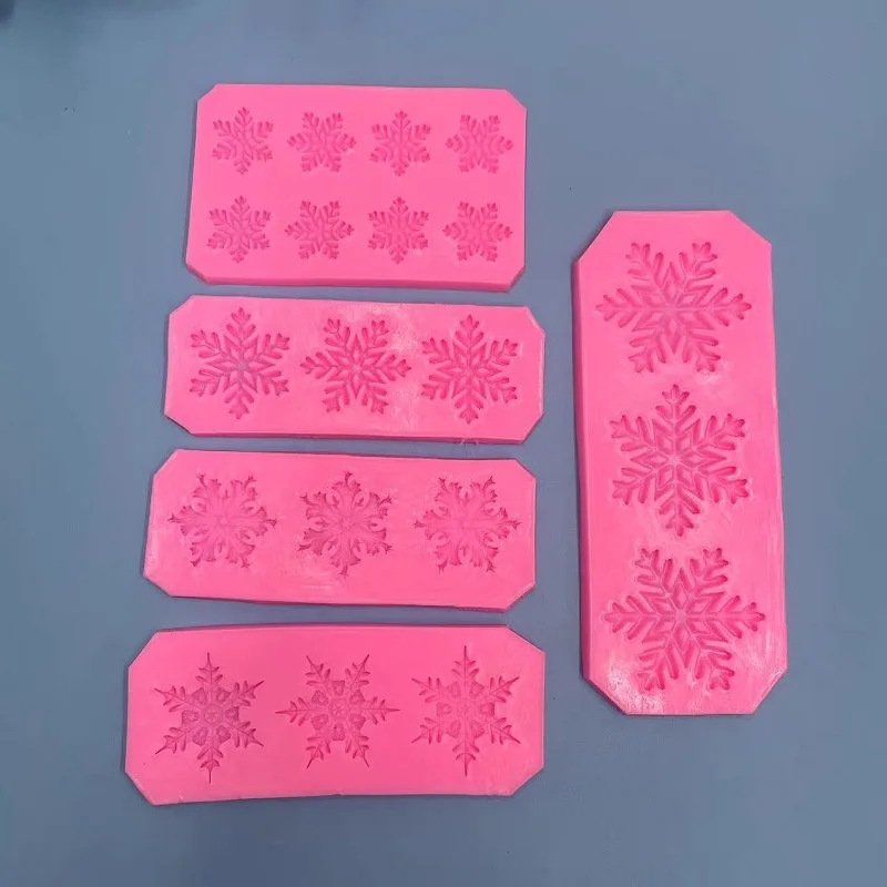 Christmas Snowflake Shape Fondant Edible Silicon Mold Chocolate  Decoration  Silicone Mould