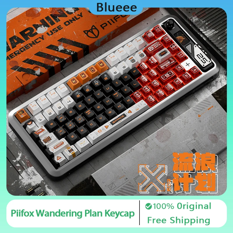 

Piifox Wandering Plan Keycap Mechanical Keyboard Keycaps PBT Original Factory Five Sided Heat Sublimation 146 Key Customized