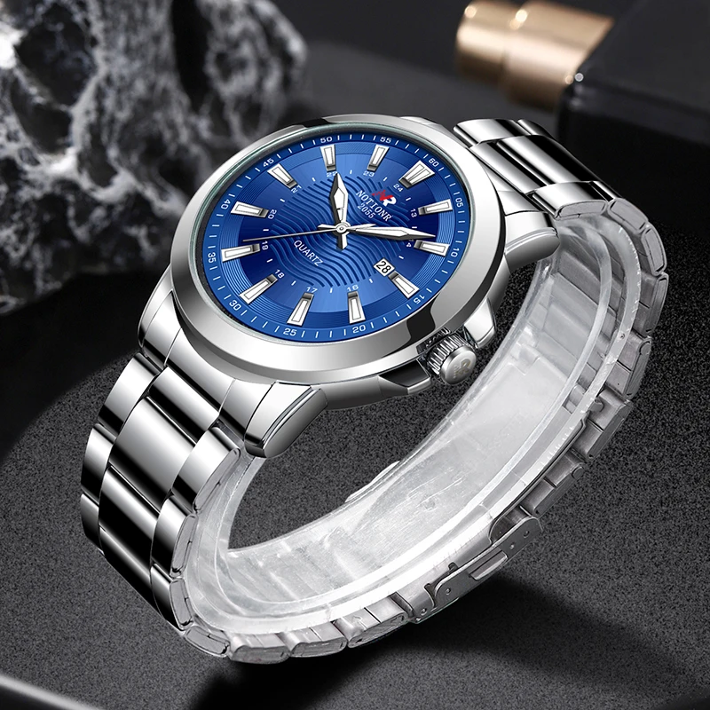 NOTIONR Luxury Fashion Mens  Watches Men Business Waterproof Date Quartz Watch Man Casual Luminous Clock montre homme