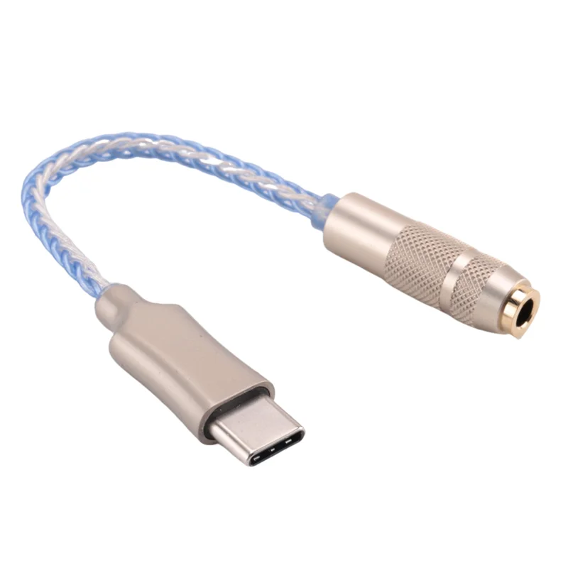 AS95-2X CX31993 USB نوع C DAC سماعة أمبير أزرق مع مخرج 3.5 مم SNR128DB PCM 32B/384Khz لمكالمات هاتف أندرويد Windows10