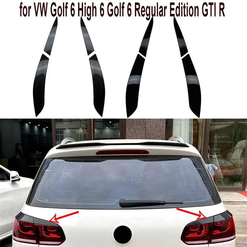 

Glossy black For Golf 6 High 6 Golf 6 Regular Edition GTI R Car Rear Headlight Lamp Eyebrow Car Eyelids Sticker