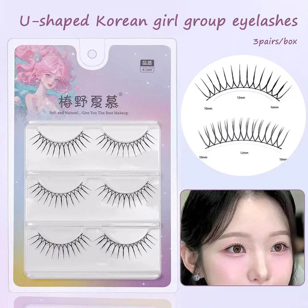 

Sweet Lash Extension Clear Stem Cross UV Shaped False Eyelashes Natural Decor Reusable Eye Items Beauty Eye Makeup Supplies