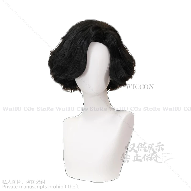 Game Lies Of P Cosplay Wig Black Short Synthetic Straight Anime Men's Wig For Halloween Cosplay Costume Party Head Wigs Cosplay