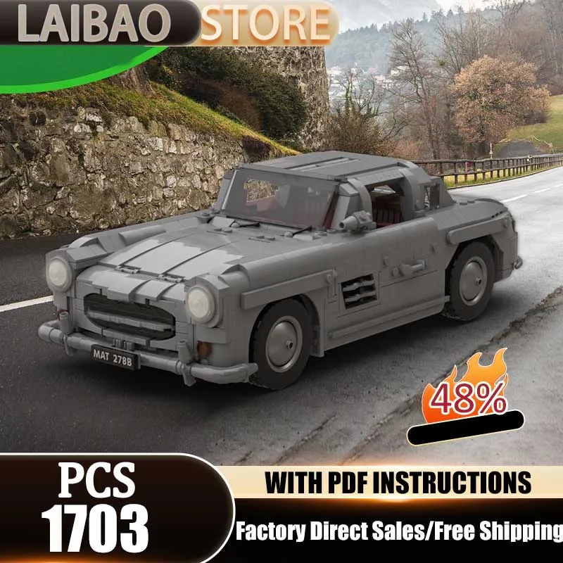 

Конструктор Champion Speed Cars: Модель спортивного автомобиля 300SL, технологичные блоки, рождественский набор для сборки, игрушки и подарки для уличных гонок