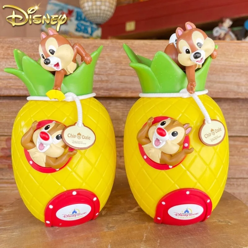 

Genuine Shanghai Disneyland Chip 'N' Dale 3d Cartoon Lovely Straw Cold Drink Cup/Water Bottle Gift Souvenir Gifts Toys