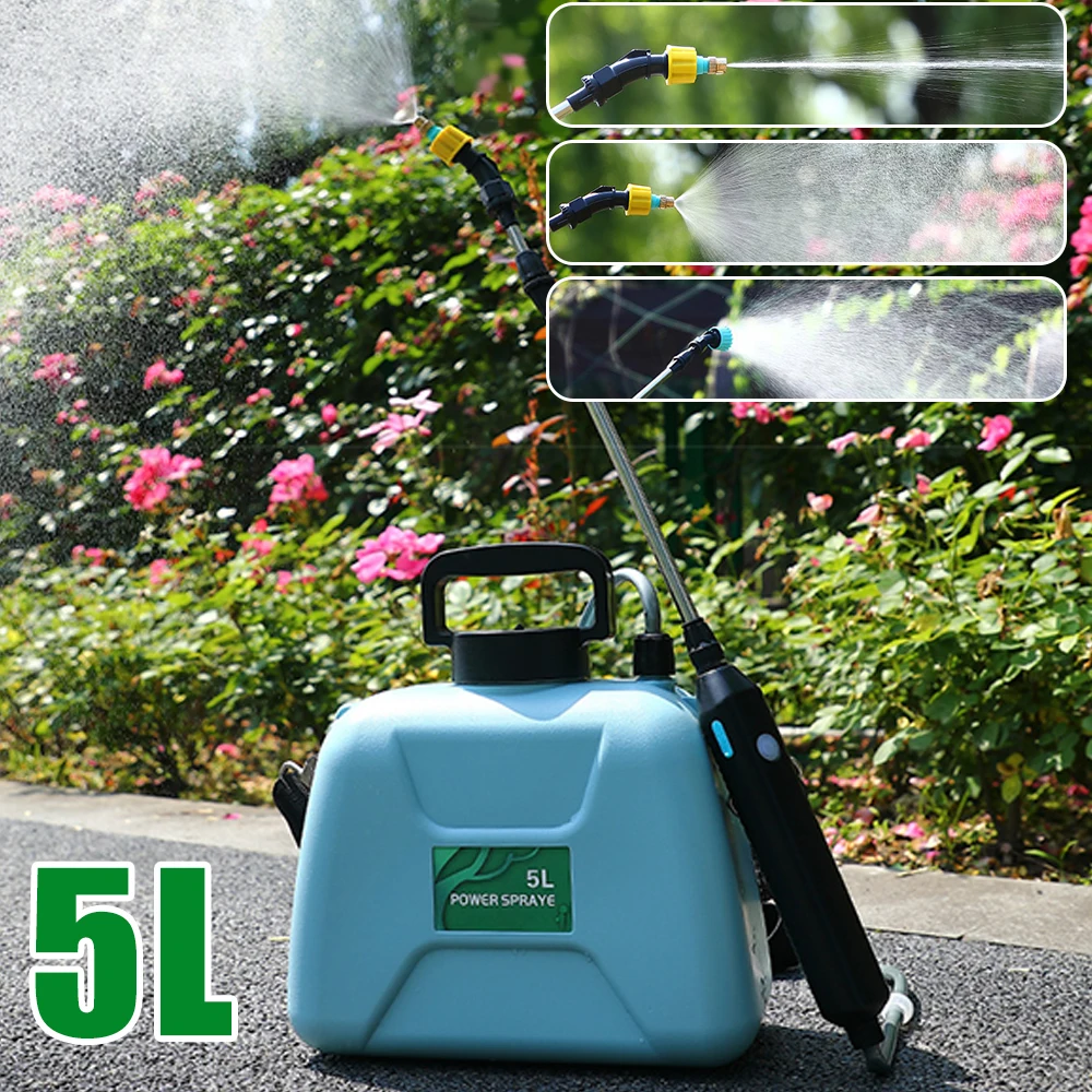 

Electric Sprayer Watering Can USB Rechargeable Agricultural Equipment Automatic With Spray Gun 5L Garden Plant Mister