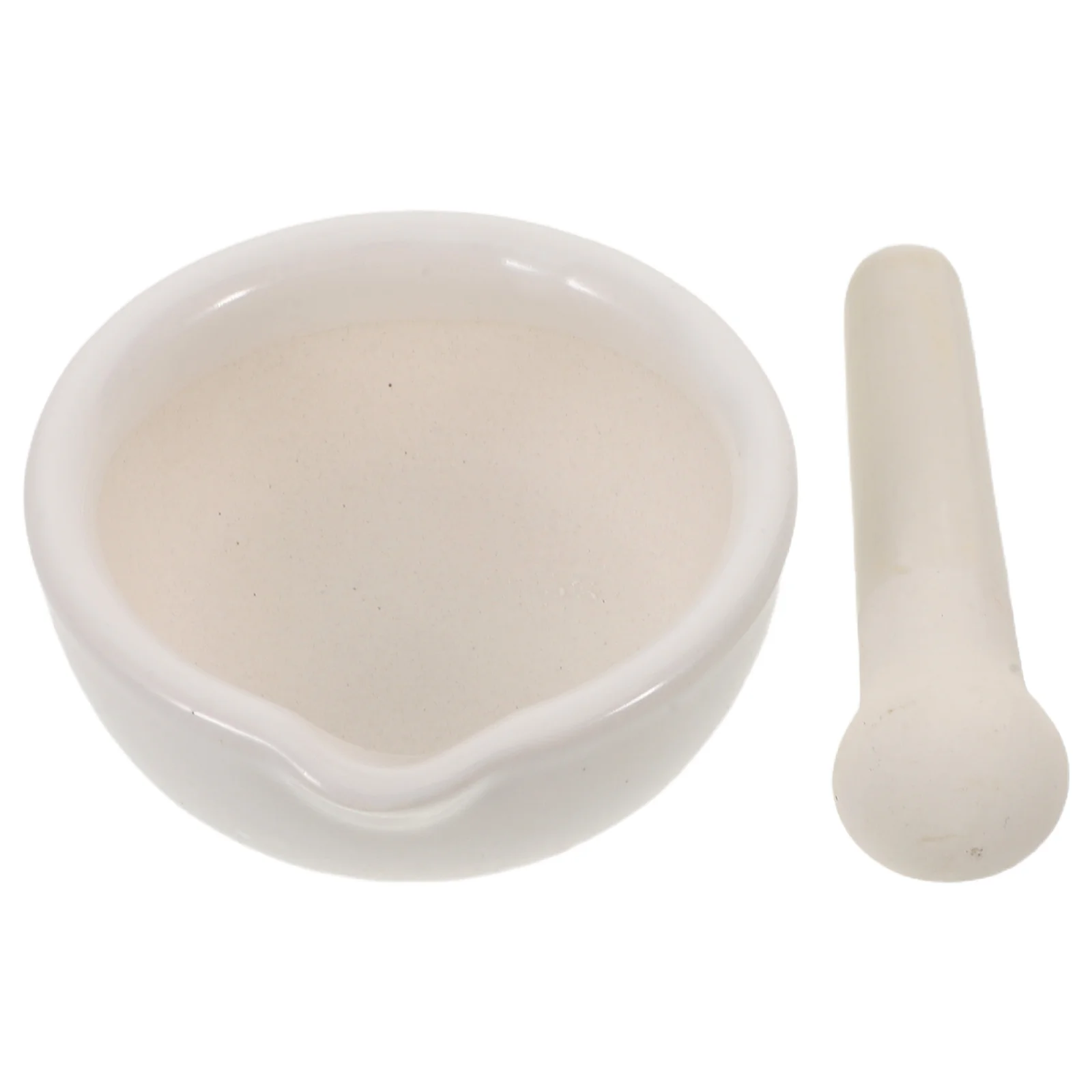 

1Set Ceramic Mortar Pestle 10Cm Porcelain Grinding Bowl Manual Spice Crusher for Kitchen Nut Grain Food Maker Tool