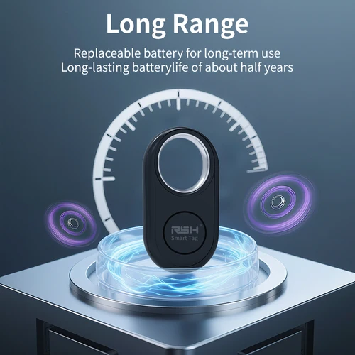 Imagen 2 del producto Rastreador GPS RSH 4 Uds para Samsung Global Finder funciona con Android Google's Find Hub alertas antipérdida etiqueta inteligente localizador rápido de sonido