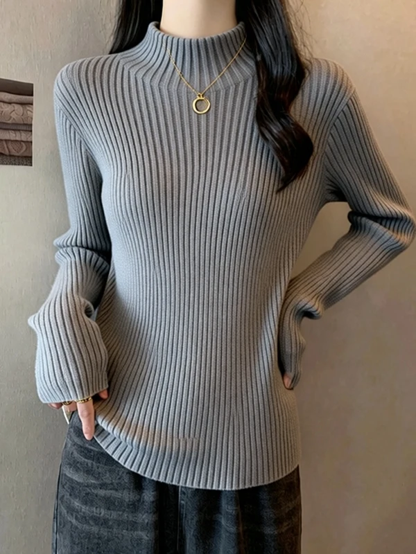 

Soft ey Oversize Knitted Sweater Women's Autumn Winter plus Size Beautiful Plump MM Slimming Unique High-End Top