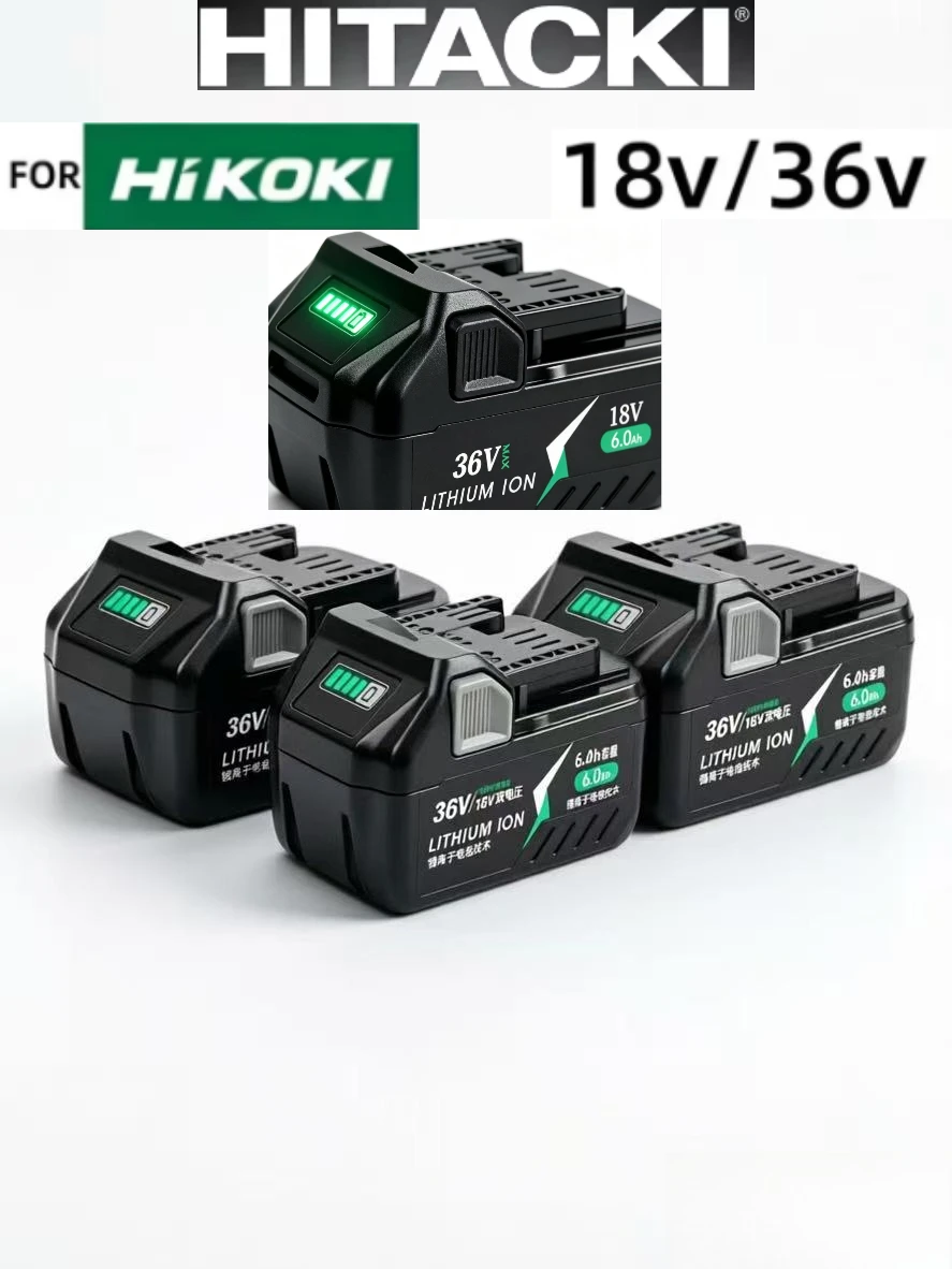 

For HiKOKI Hitachi 18V High Capacity Battery for Cordless Drill Driver Wrench Grinder Saw Jigsaw Reciprocating Saw Tools
