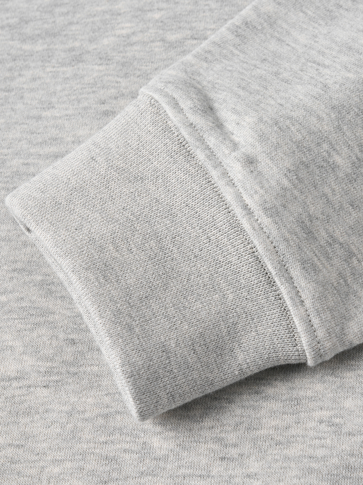  Light Warm Fce round Ne Embroidered Sweatirt Loose Fit SIMWOOD Casual Sle Cotton Polyester Blend Autumn Winter Men's... 