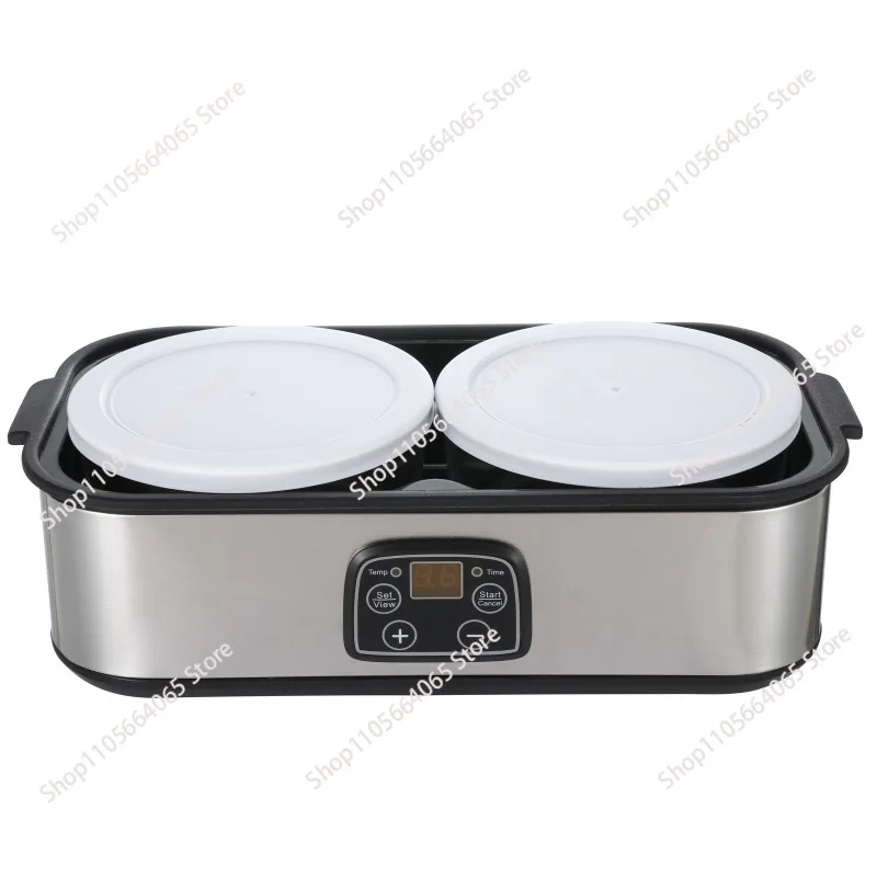 Two cups yogurt machine household  large capacity 2L milkshake jam ice cream pudding fermentation