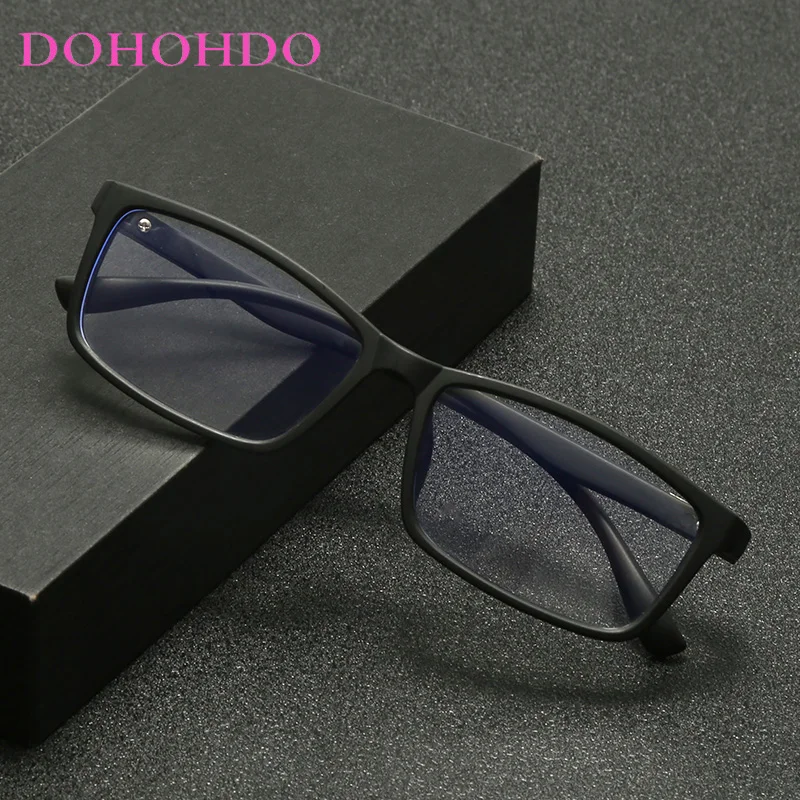 Square Full Frame Anti-blue Light Glasses Photochromic Sunglasses Women Men DOHOHDO Blue Light Blocked Oculos De Sol Eyewear