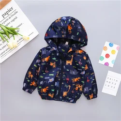 Children's outerwear for boys and girls Autumn baby giraffe jacket Children's hooded jacket jacket top