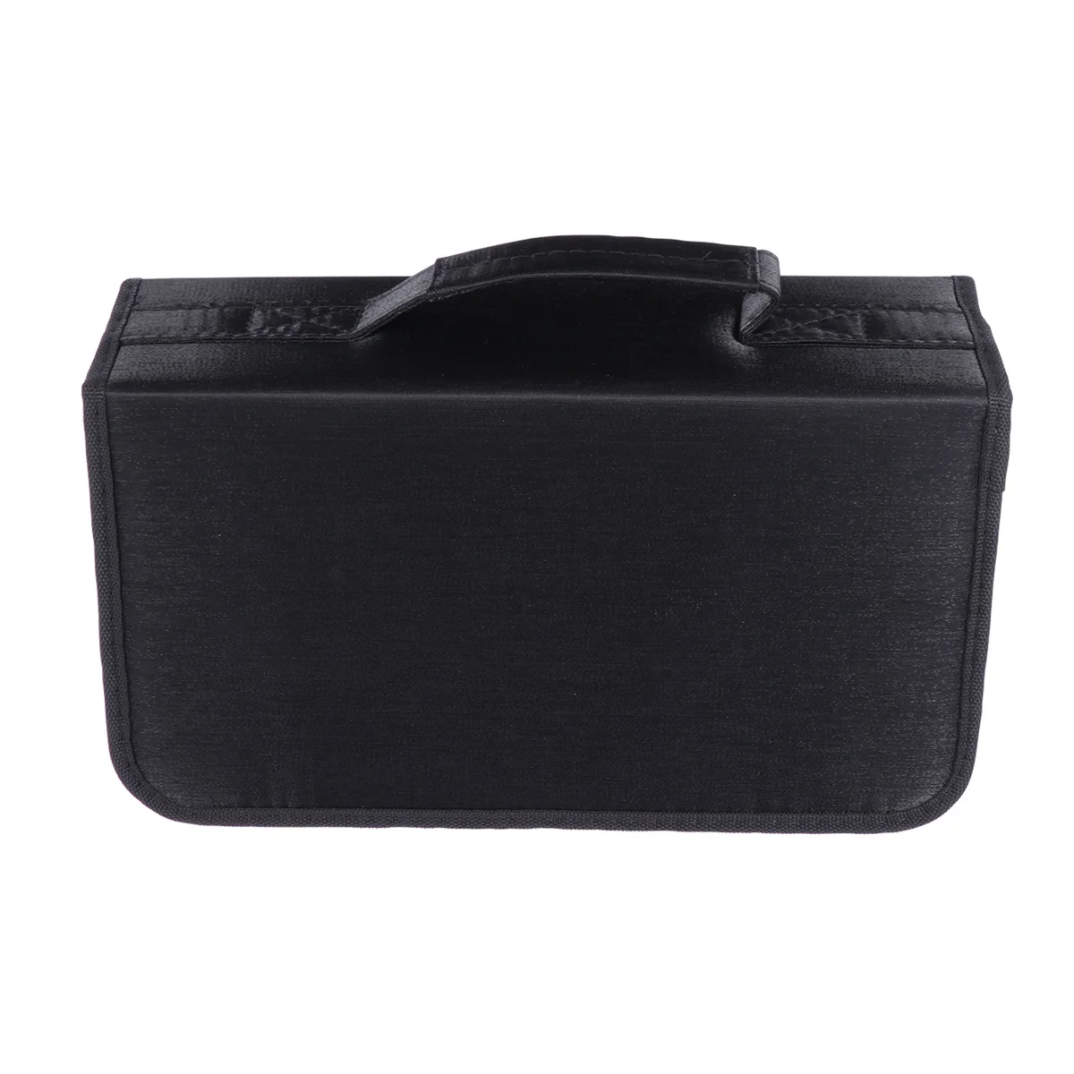 

Cd Dvd Storage Bag Large Capacity Waterproof Organizer Smooth Zipper for Home Car Use Mercerized Cloth Handheld Pouch