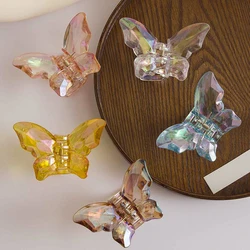 Butterfly Resin Hair Clip Crabs Transparent Hairclip Acrylic Cute Accessories For Women Girls Shark Clip Frosted Hair Claw