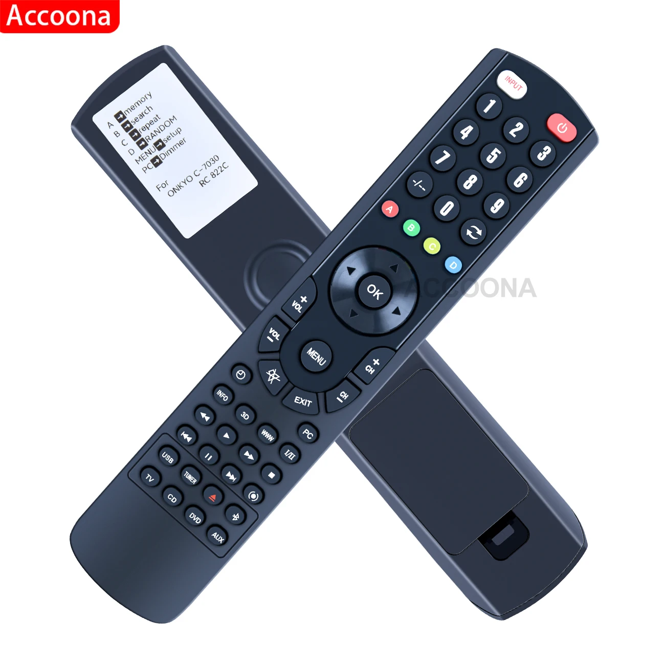 RC-822C Remote Control Fits for Onkyo CD Player C-7030 Sub4 C-7000