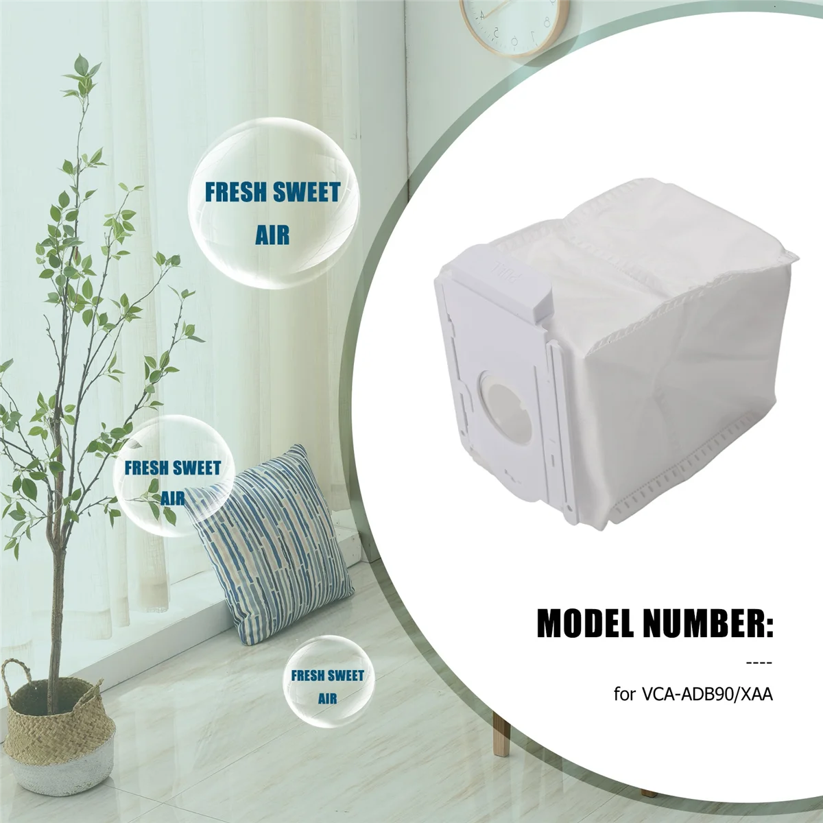 

vacuum cleaner dust bag 16Pcs Vacuum Cleaner Dust Filter Bags Fits for VCA-ADB90 Dust