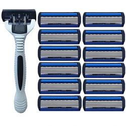 6-layer stainless steel shaver, men's classic shaver blade, detachable and reusable shaver