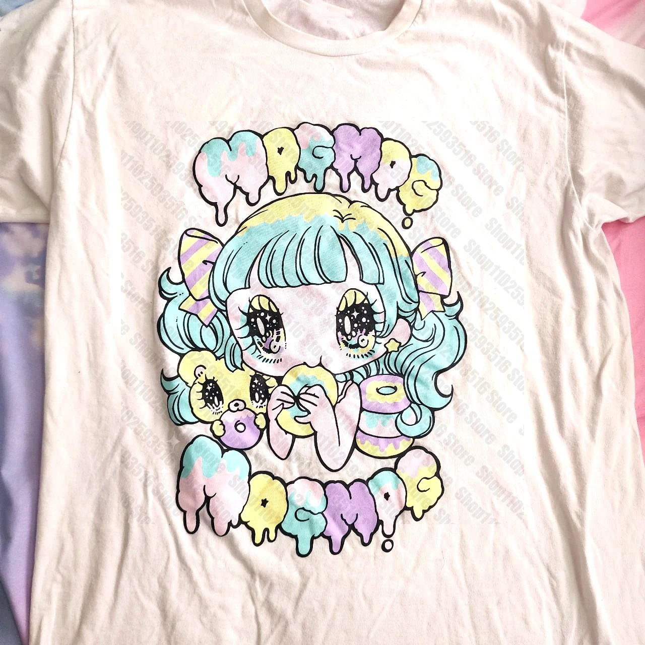 Camisetas japonesas de Anime para mujer, ropa estética, Top corto Kpop, camiseta de gran tamaño, Emo, Y2k, 2000s