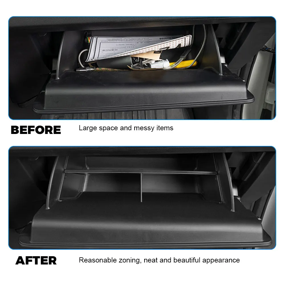 LHD for Honda CRV CR-V 6th 2023 2024 Car interior decoration accessories ABS storage box glove box partition plate