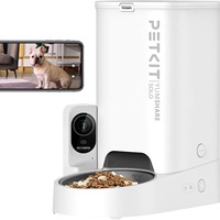 Factory Direct Automatic Cat Feeder With Camera Double Hopper Pet Feeder for Cats and Dogs With 2-Way Audio for Cats