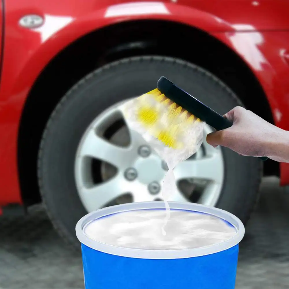 Auto-Reifen- und Felgenreinigungsbürste, Steifborstiger Schrubber für Autopflege