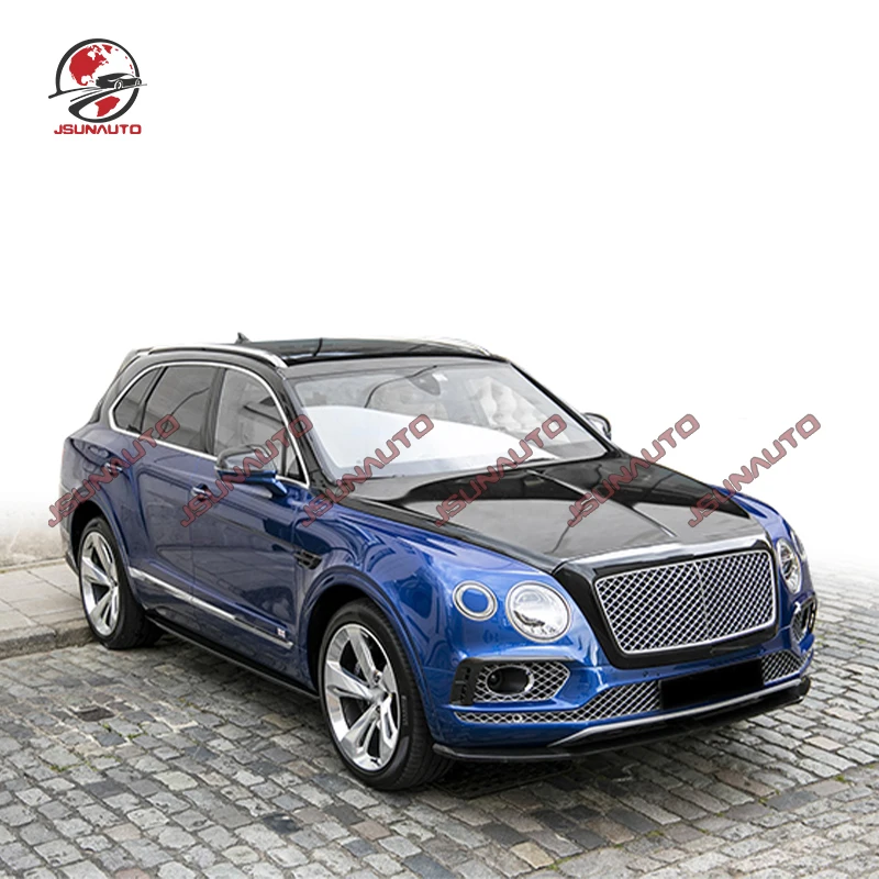 

Carbon Fiber W12 Style Body Kit For Bentley Bentayga Front Lip Side Skirts Rear Diffuser Accessory Carbon Rear Wing Spoiler