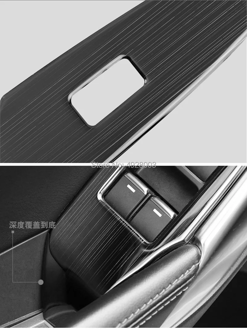 Car Window Switch Adjustment Knob Panel Cover Trim Stickers Strips Garnish Styling For Mazda6 Mazda 6 Atenza 2014-2018 LHD