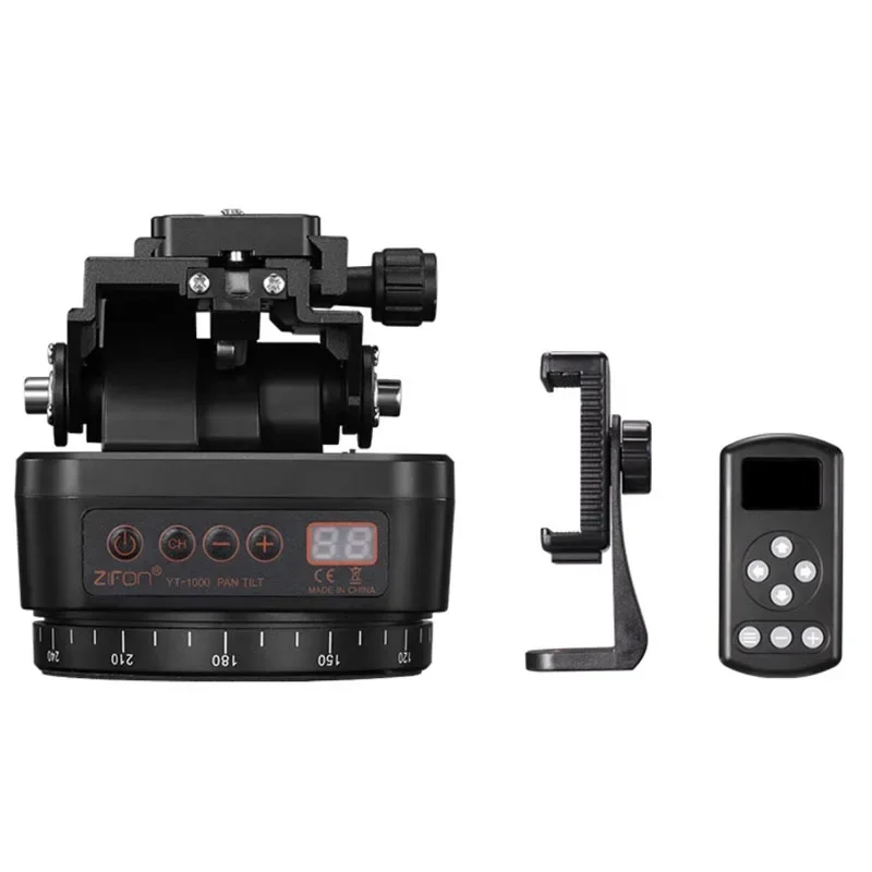 360° Panoramic Rotation Wireless Remote Control - Electric Pan/Tilt, Compatible with Mirrorless Cameras and Smartphones