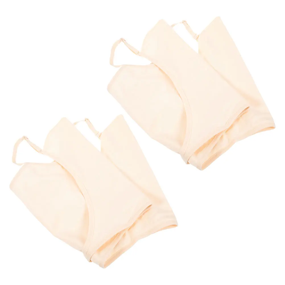 

2 Pcs Sweat Absorbing Sling Tank Top for Women Summer Vest Breathable Underarm Armpit Shirts Polyester (Polyester) Ladies
