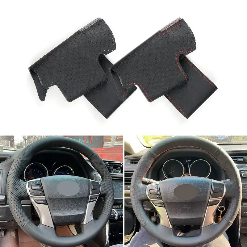 Für Toyota Reiz Mark X 2009 2010 2011 2012 2013 2014 2015 Mikrofaser Leder Auto Zubehör Innen Lenkrad Abdeckung Trim
