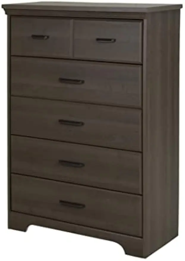 South Shore 5-Drawer Chest Dresser Gray Maple