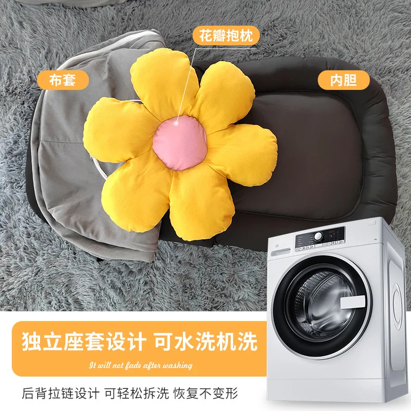 Foldable Lazy Sofa Single PP Cotton High Elastic Floor Backrest Chair for Living Room Bedroom