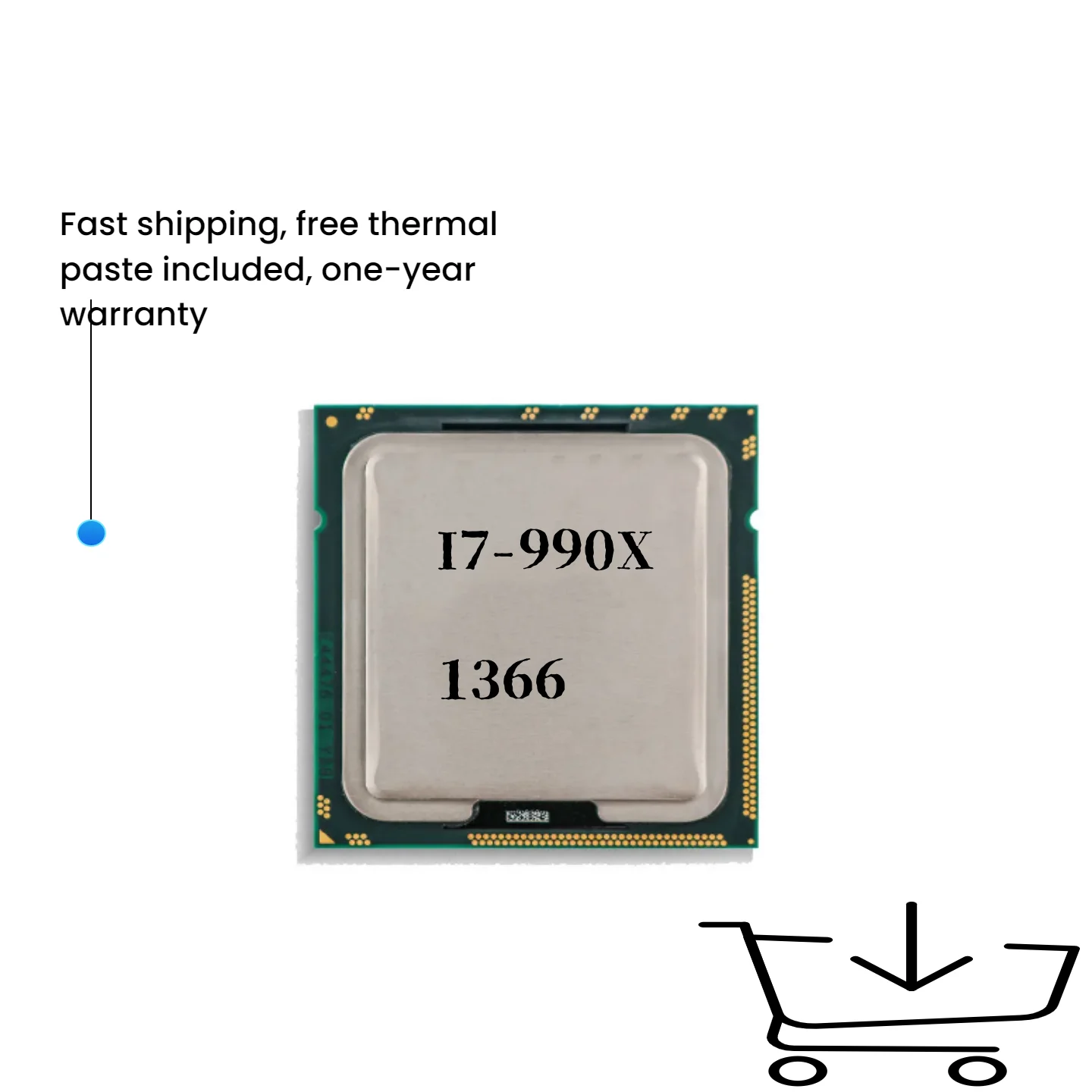

i7 990X 3.46GHz 12M 6-Core Socket 1366 Processor free shipping