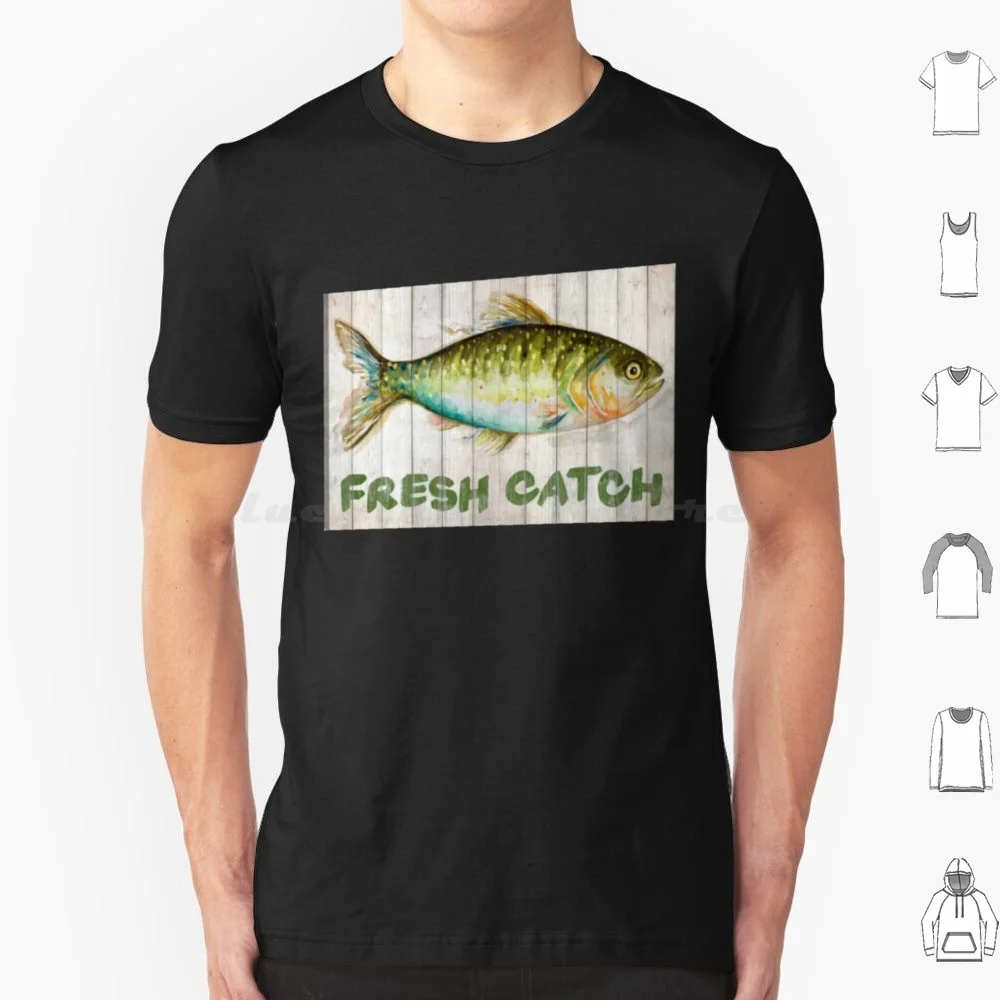 Fresh Catch Of The Day T Shirt 6xl Cotton Cool Tee Nautize Ezituan Mouse Duffle Book Yoga Save The Planet