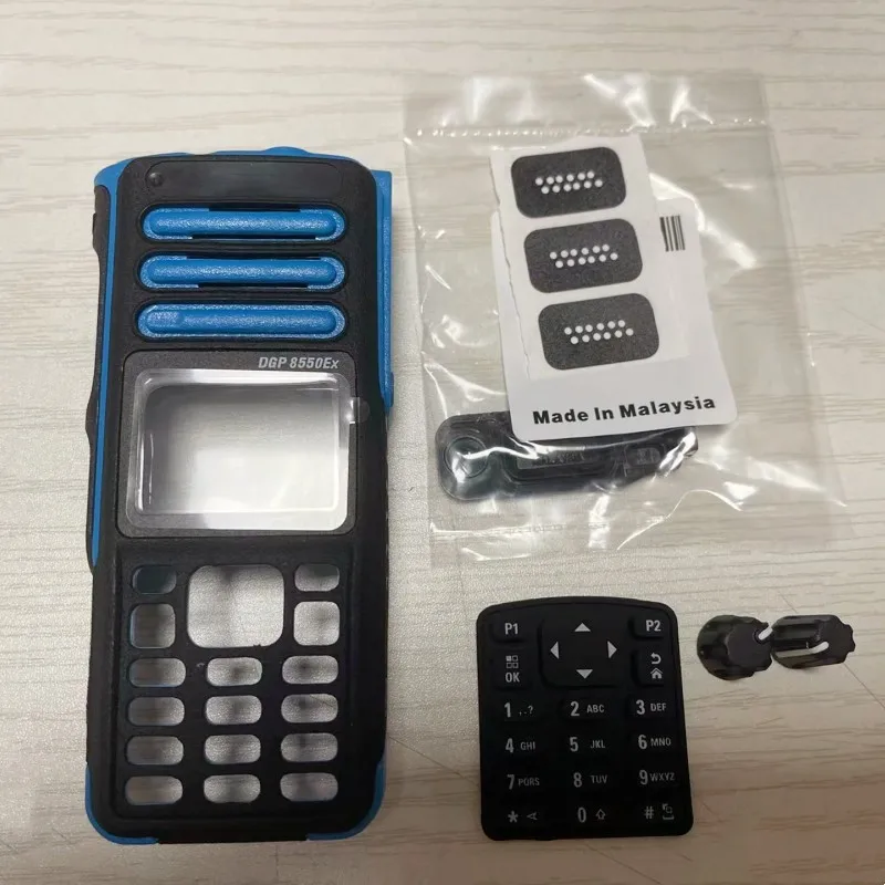 Handheld Radio Full Keypad Front Housing Cover Case Kit for Motorola DP4801ex DP4800ex DGP8550ex Walkie Takie Accessories