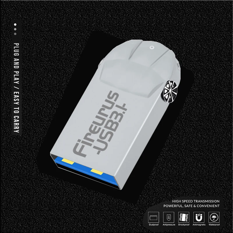 Metal USB 3.1 Memoria USB Pen Drive 256GB Pendrive USB Flash Drive 128GB High Speed Cle USB Flash Memory Key USB Drive