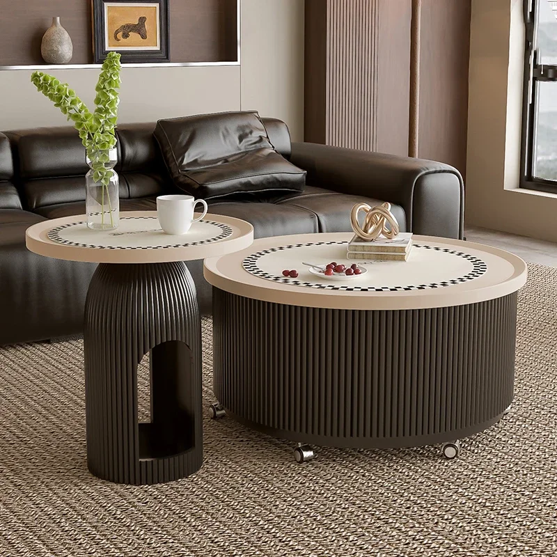 

Compact Minimalist Coffee Tables Luxury Space Modern Saving Dining Premium Coffee Table Italian Meubles Postmodern Furniture