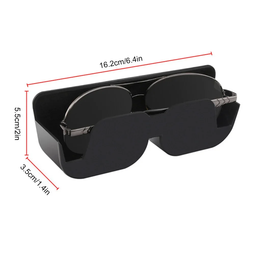 Car Sunglass Holder Large Capacity Car Glasses Organizer Adhesive Car Glasses Case Eyeglasses Holder Car Interior Accessories