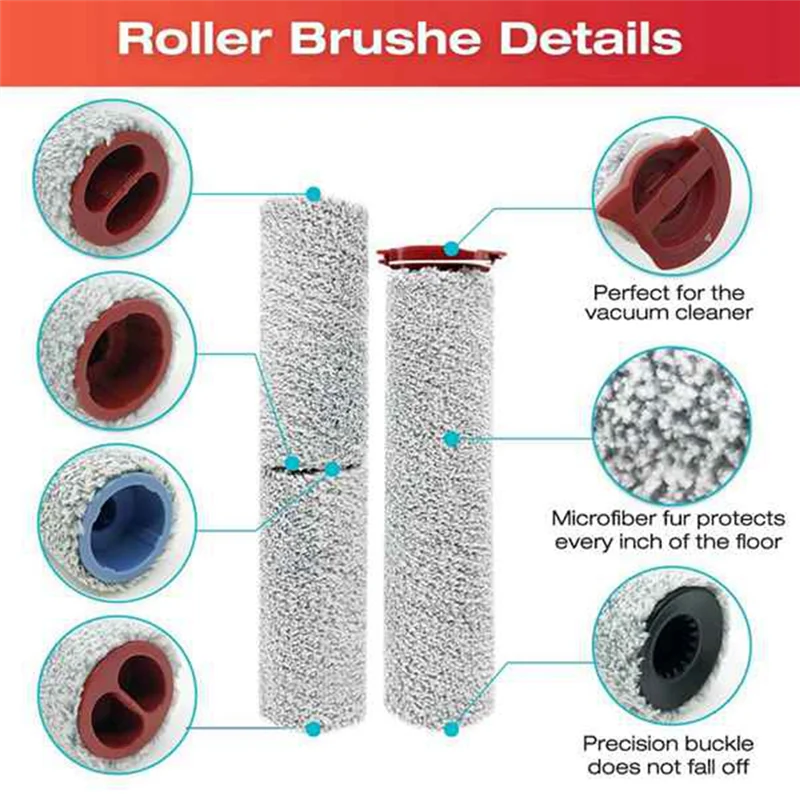 

ABRW-For Roborock Dyad Pro WD2H1A Vacuum Cleaner Replacement Spare Parts Accessories Main Roller Brush Hepa Filter