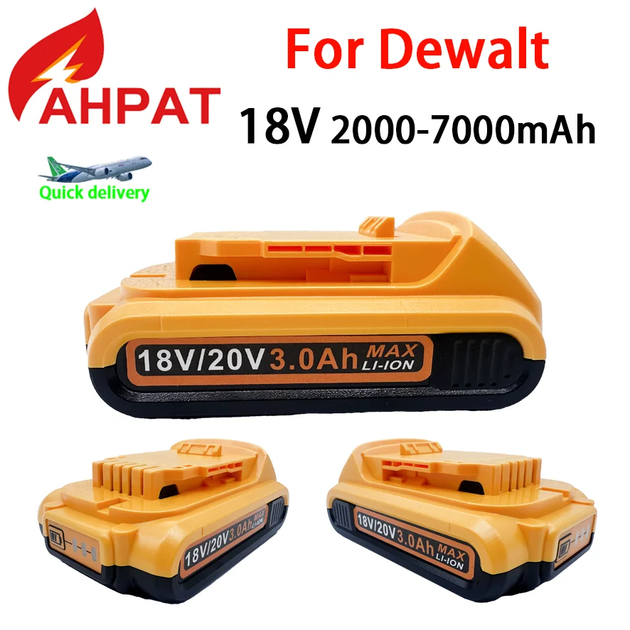 20V 3Ah DCB203 Li ion Battery Replacement for DeWalt 18v 20Volt Max Lithium Ion Batteries DCB206 DCB205 DCB204 DCB200Power Tools