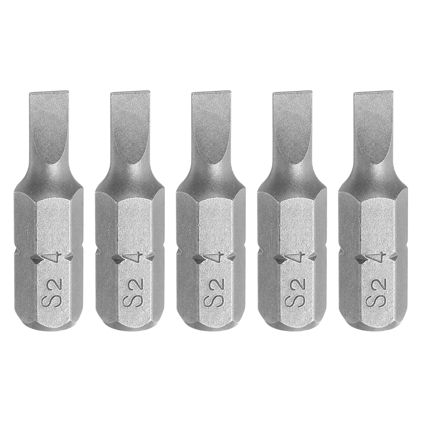 Juego de 2/5/10 Puntas de Destornillador de Cabeza Plana, Vástago Hexagonal de 1/4'', Cabeza SL3/SL4/SL5/SL6, Longitud de 1'', Brocas de Acero S2 para Destornillador de Ranura