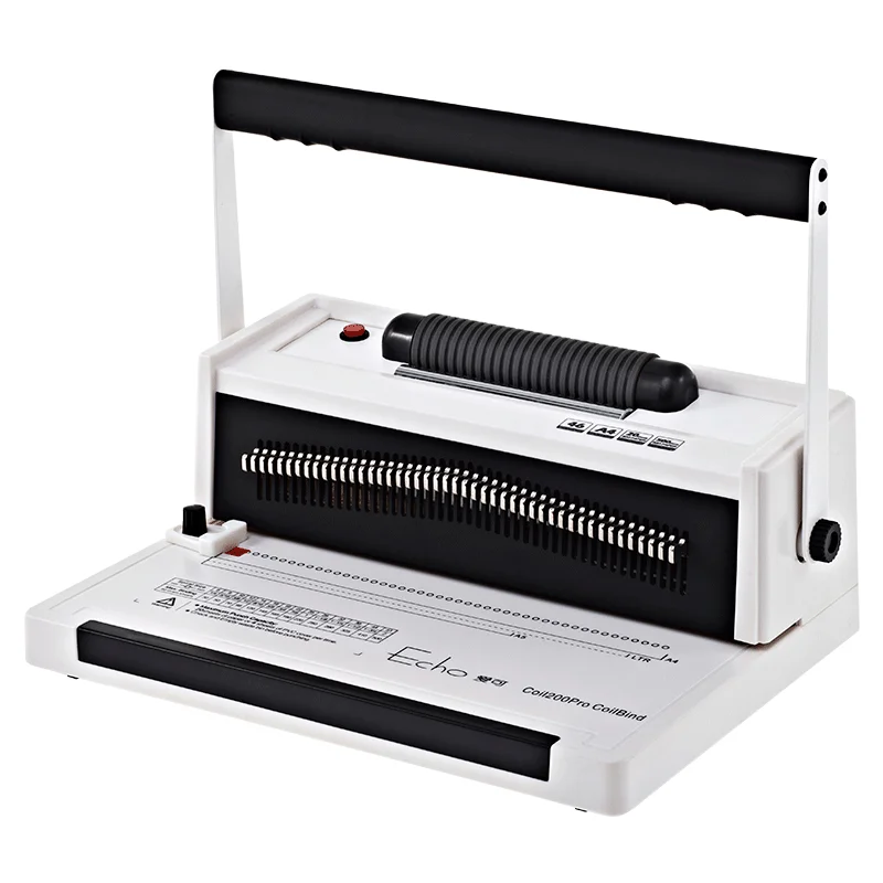 Desktop Manual A4 Office Coil Spiral Book Binding Machine