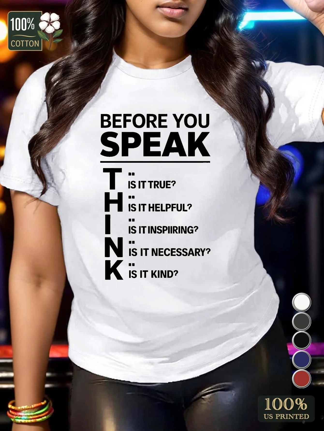 

Fashionable Women's T-shirt Comfortable Loose And Round Neck, Suitable for All Seasons Elegant And Casual Top Local Delivery